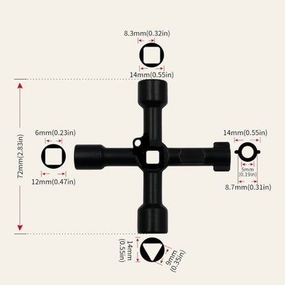🎁2025 Hot Sale 49% OFF🔥- Zinc alloy tool key Multi-functional Water Key