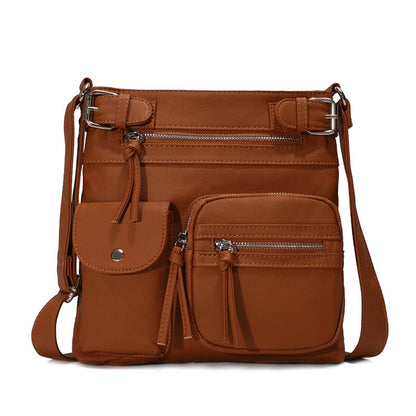 💥2025 HOT SALE- 40% off💥Multi-Pocket Crossbody Bag Soft Leather Shoulder Purse Bag