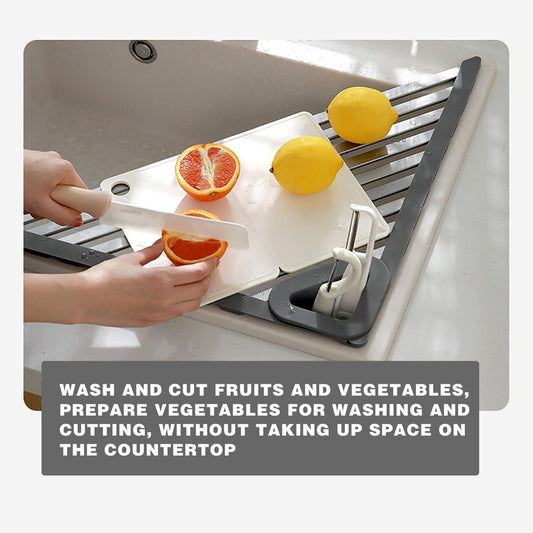 🔥Foldable Triangle Roll-Up Dish Drying Rack