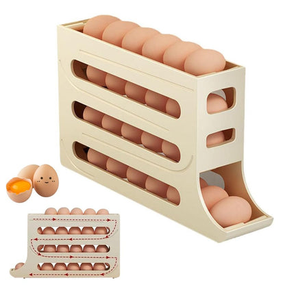 Egg Holder for Fridge, Eggs Dispenser Auto Rolling🔥