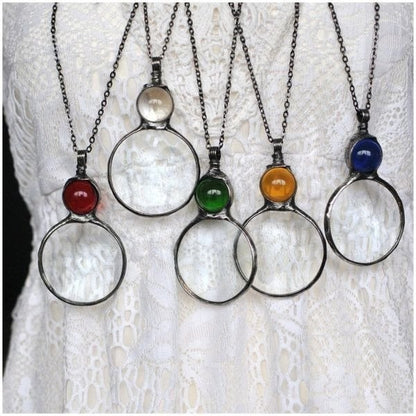 🔥LAST DAY 50% OFF🔥Magnifying Glass Necklace Gift - Buy 2 Free Shipping