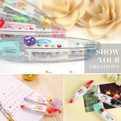 😍LAST DAY 70% OFF - Cute Animals Press Type Decorative Pen