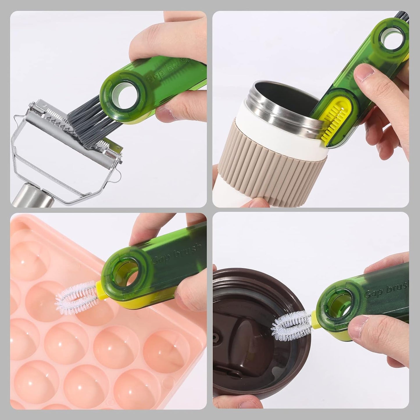 🔥3 in 1 Cup Lid Gap Cleaning Brush, Multifunctional Insulation Bottle Cleaning Tools
