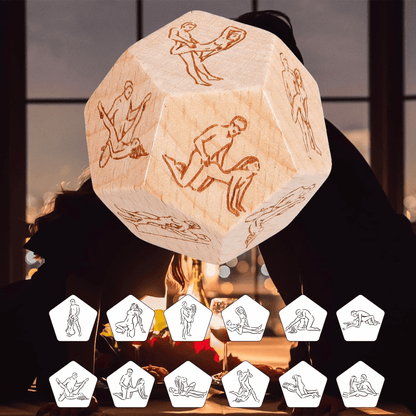 🔥LAST DAY 50% OFF🔥Funny 12-Sided Wood Decision Dice