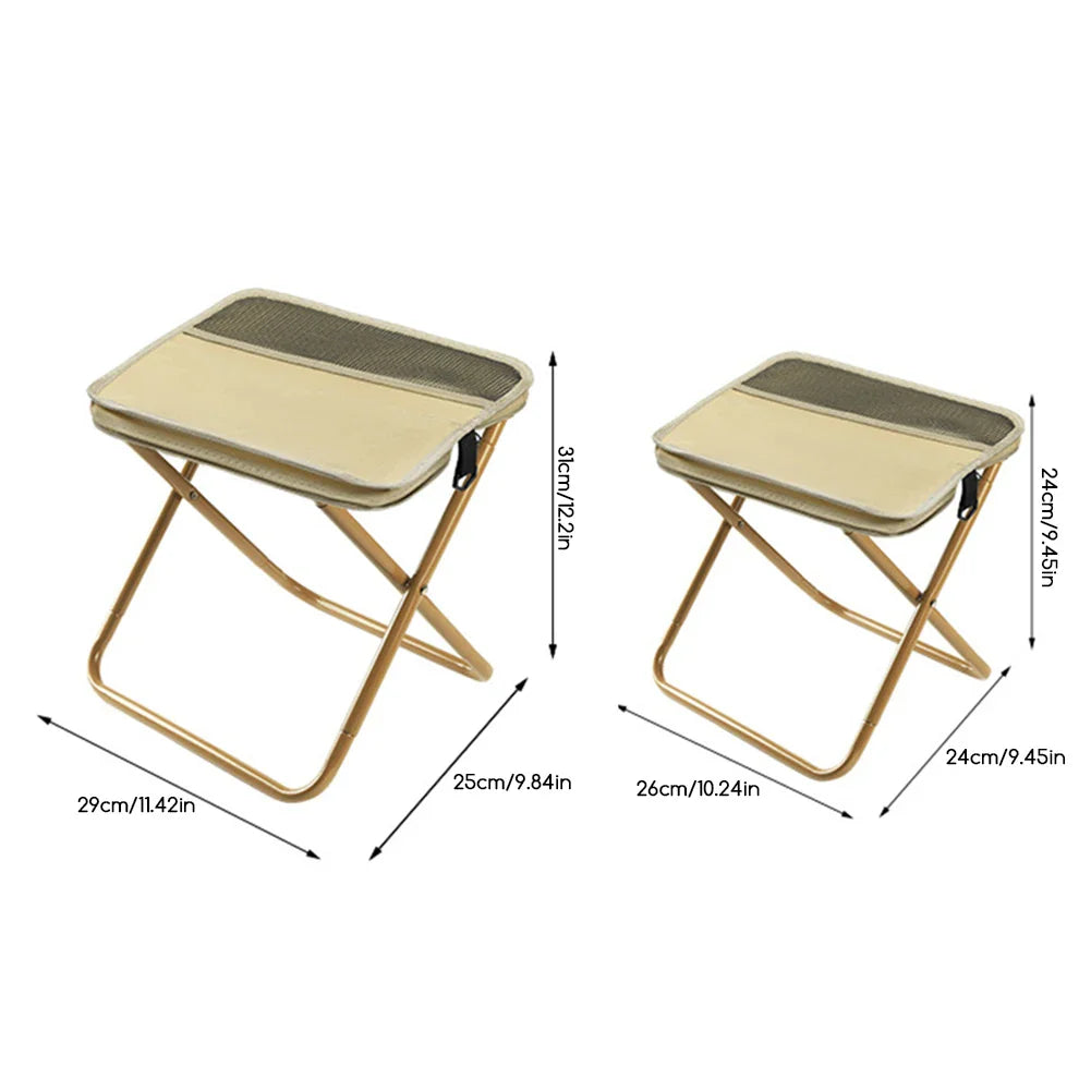 Foldable Backpack Stool Portable Folding Stool with Carry Bag Lightweight Mini Easy Carry Outdoor Chair for Travel for Travel