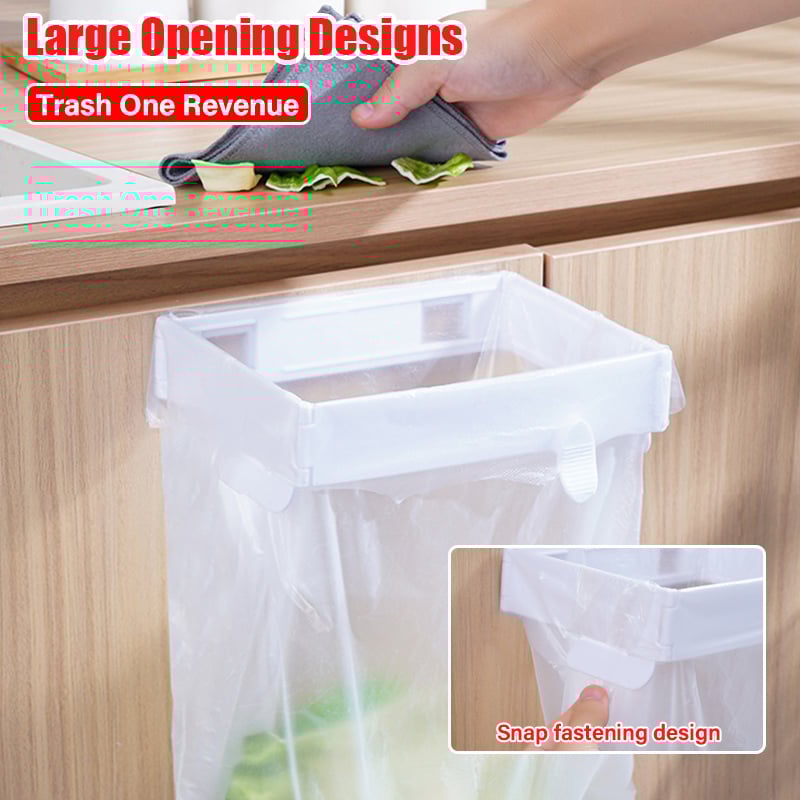 🔥Foldable Trash Rack Kitchen Trash Organizer Multifunctional Portable Hanging Trash