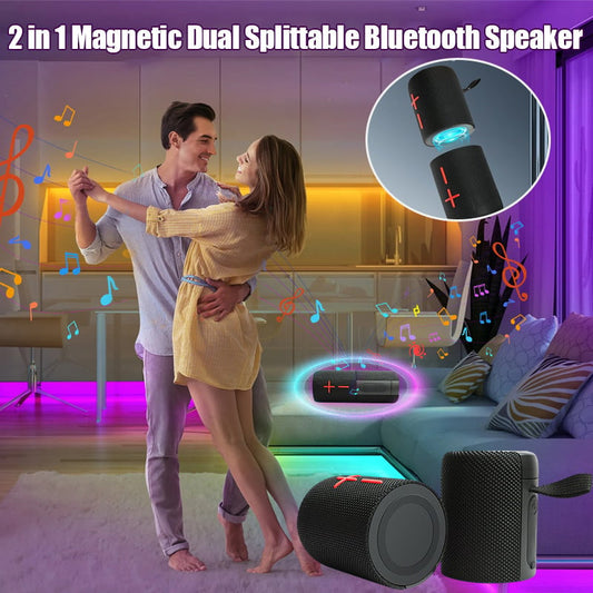 🔥Hot Sale 49% OFF-Two-in-One Magnetic Bluetooth Speaker
