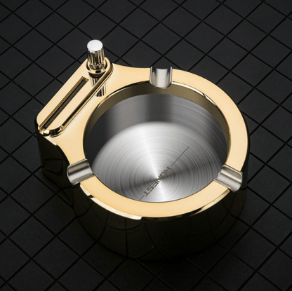 Retro Metal Ashtray Ten Thousand Match Lighter