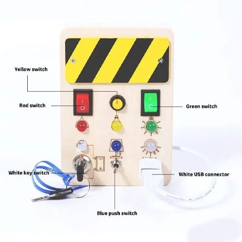 Wooden Busy Board Switch Control - Buy 2 Free Shipping