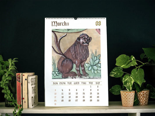 😍LAST DAY 50% OFF-Weird Medieval Lion Calendar 2025