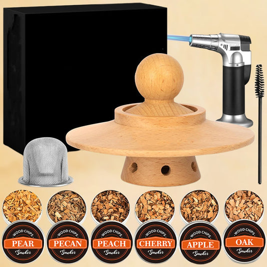 🎁A New Experience-Whiskey Smoker Kit🍷🎨🍽️