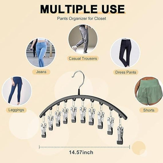 ❄️2025 Hot Sale 49% OFF-🐾Curved Design Hanger with 10 Clips