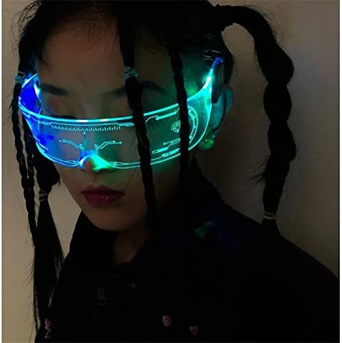 🔥Last Day 50% OFF🔥Cyberpunk Colorful Light Glasses - Buy 3 Free Shipping