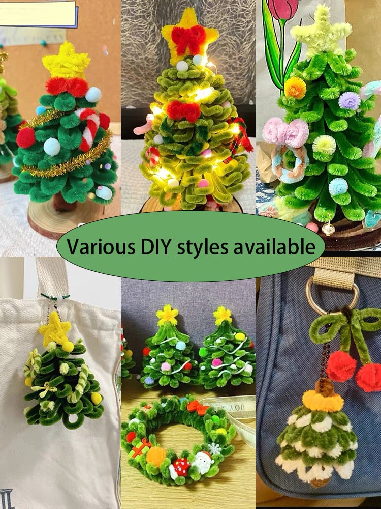 🎄Christmas Sale 50% OFF🎄DIY Plush Stick-Christmas Tree Set