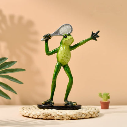 Handmade resin frog pastoral style art ornaments