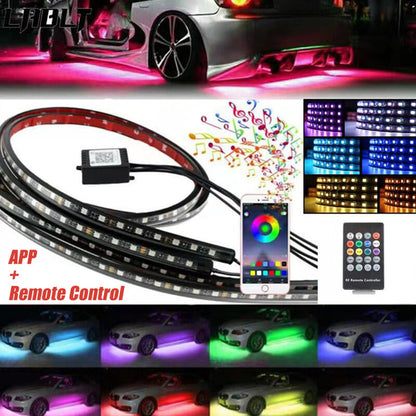 🔥LAST DAY 49% OFF- Car Chassis Flexible RGB Waterproof LED Strip Lights (4PCS)
