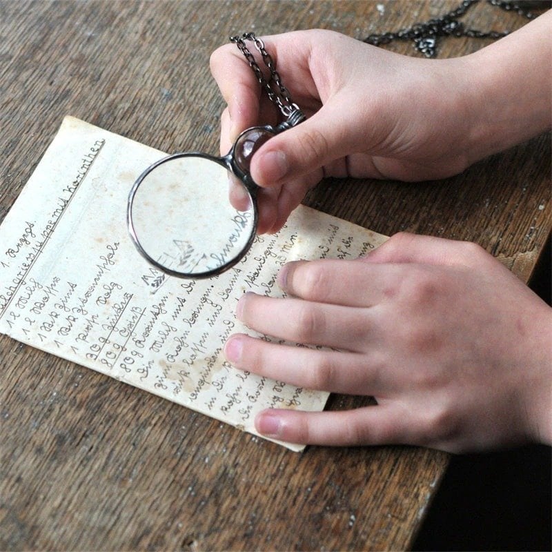 🔥LAST DAY 50% OFF🔥Magnifying Glass Necklace Gift - Buy 2 Free Shipping