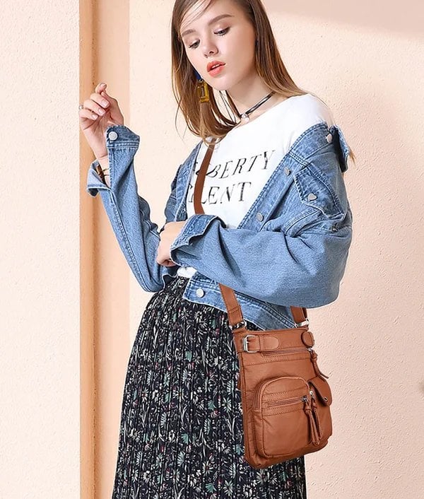 💥2025 HOT SALE- 40% off💥Multi-Pocket Crossbody Bag Soft Leather Shoulder Purse Bag