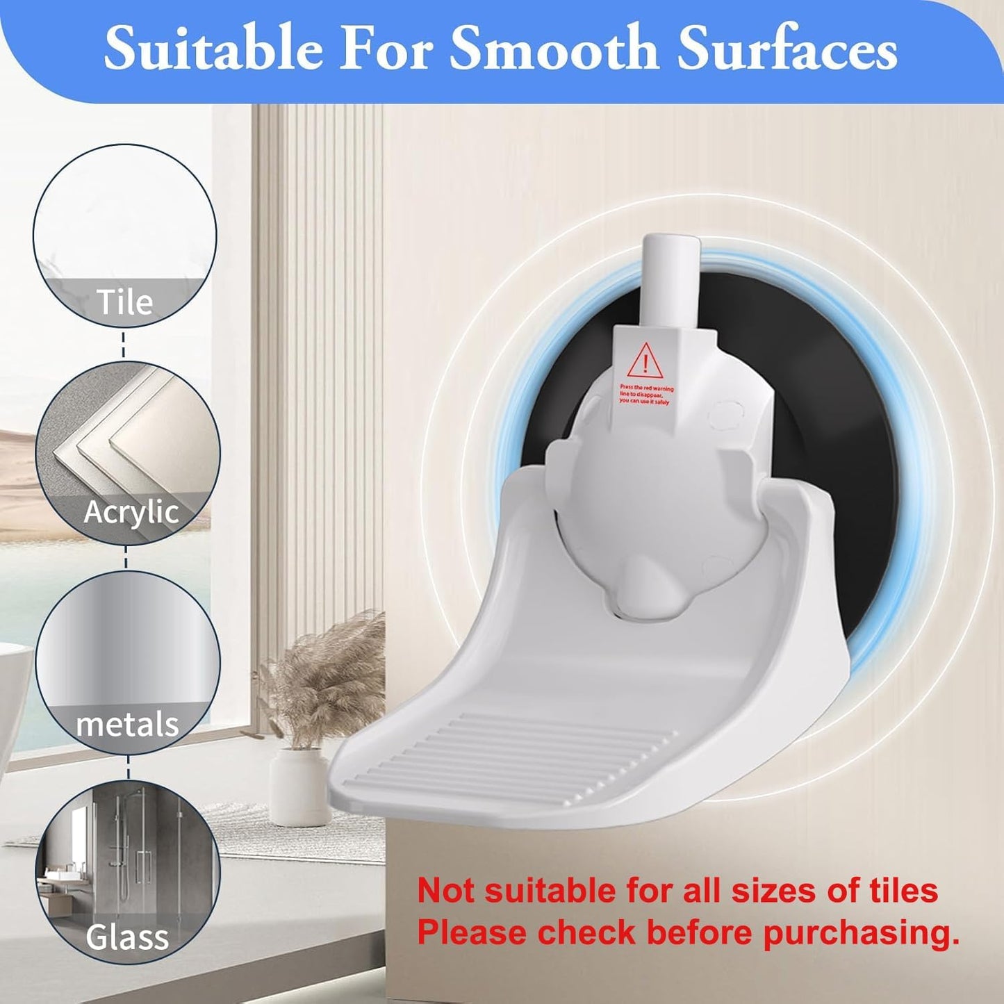 ✨Foot Stand for Inside Shower with Powerful Suction Cup✨