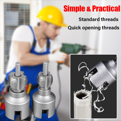 🎁2025 Hot Sale 49% OFF🔥-Electric Drill Compatible PVC Pipe Threader Kit