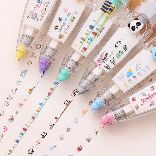 😍LAST DAY 70% OFF - Cute Animals Press Type Decorative Pen