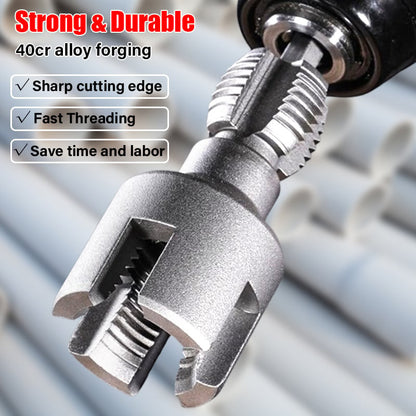 🎁2025 Hot Sale 49% OFF🔥-Electric Drill Compatible PVC Pipe Threader Kit