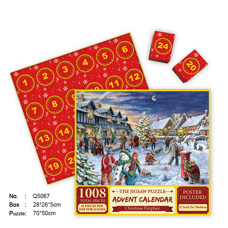🎄Christmas Advent Calendar Jigsaw Puzzle - Buy 2 Free Shipping