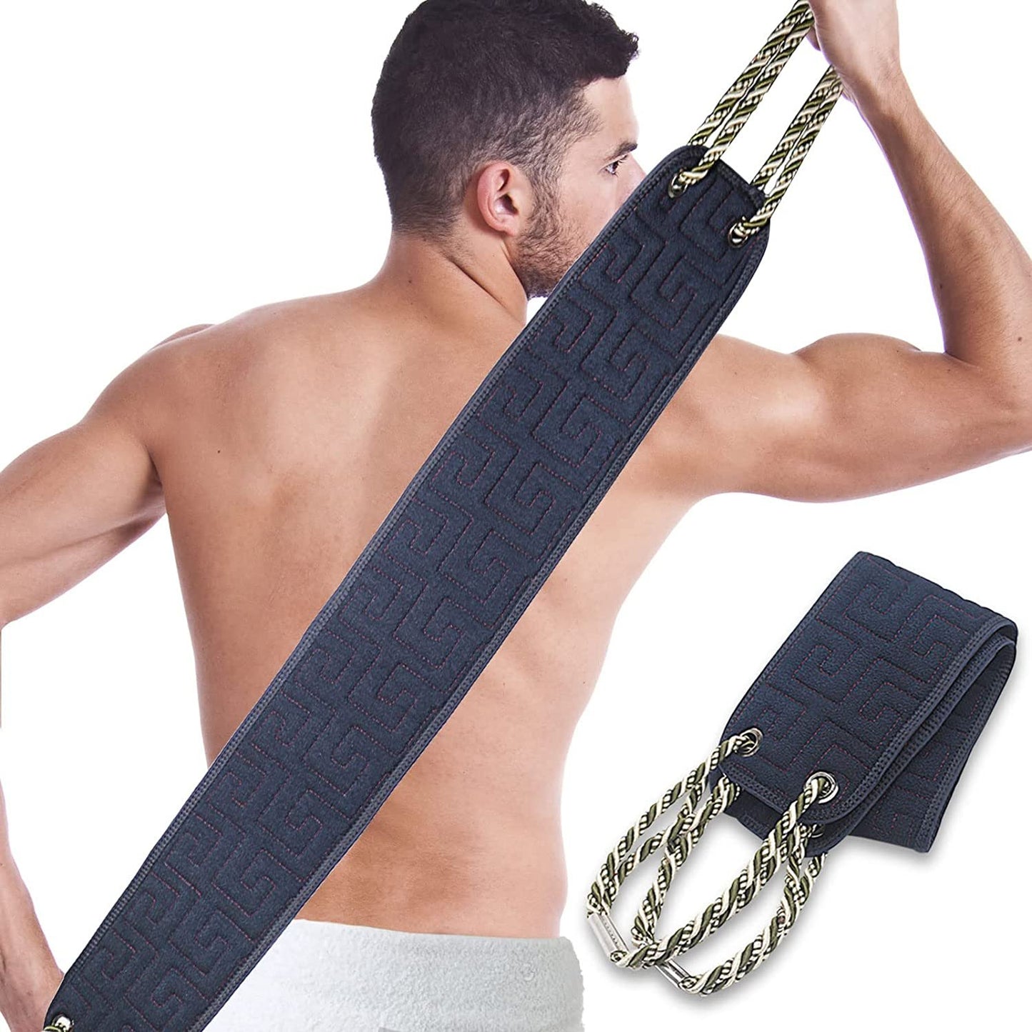 Pull Back Scarf Bath Scrubber for Body Massage