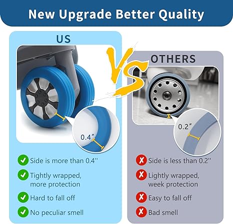 8 Pcs Luggage Compartment Wheel Protection Cover- Hot Sale🔥