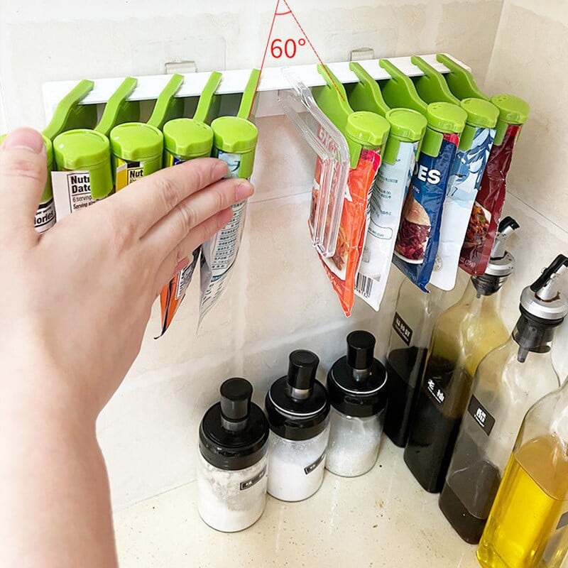 Wall-Mounted Spice Bag Holder