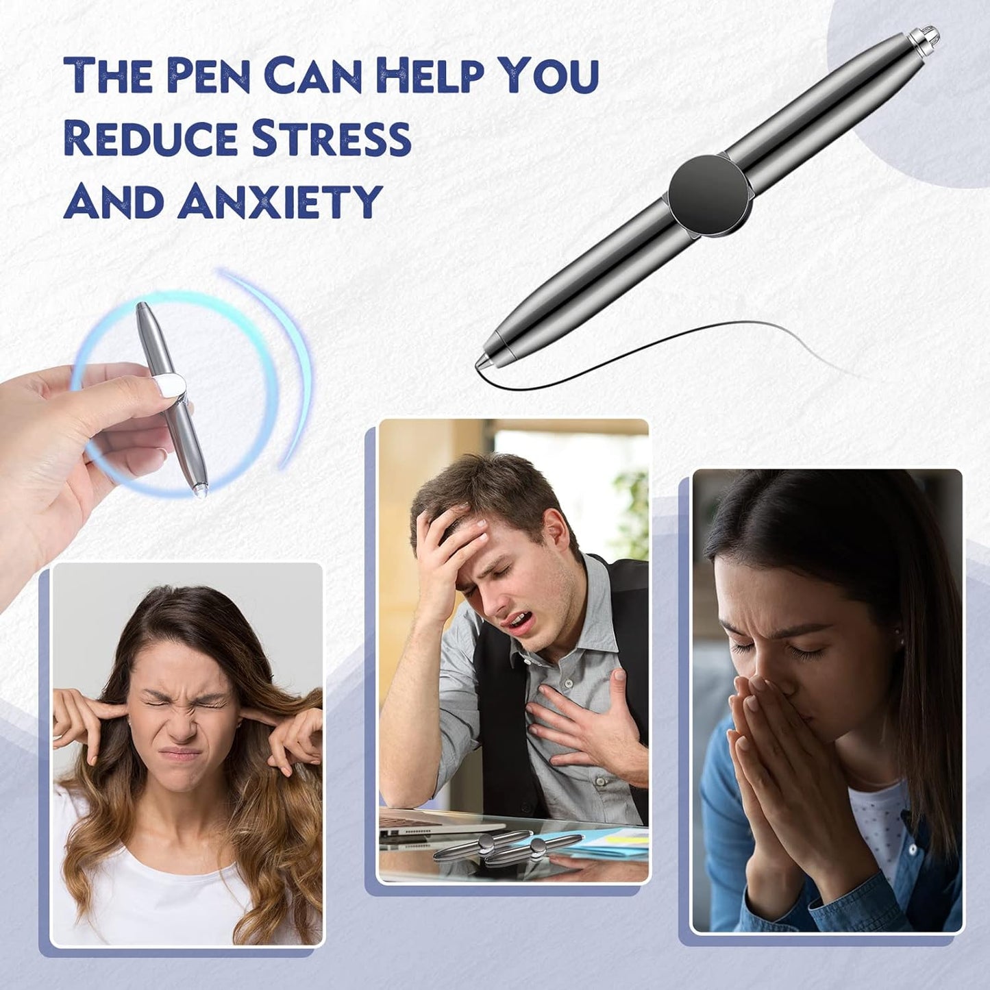 🔥Last Day Promotion🔥 LED light gyro Fidget pen