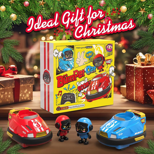 Two person game remote control collision car toy