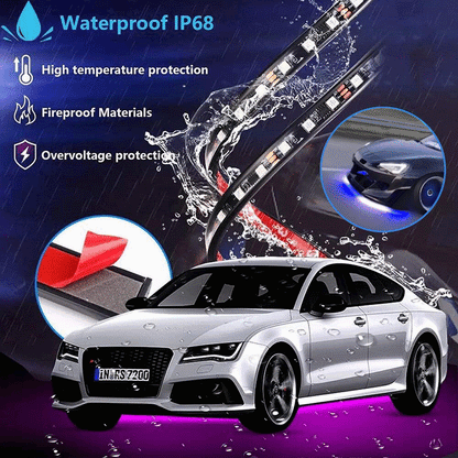 🔥LAST DAY 49% OFF- Car Chassis Flexible RGB Waterproof LED Strip Lights (4PCS)
