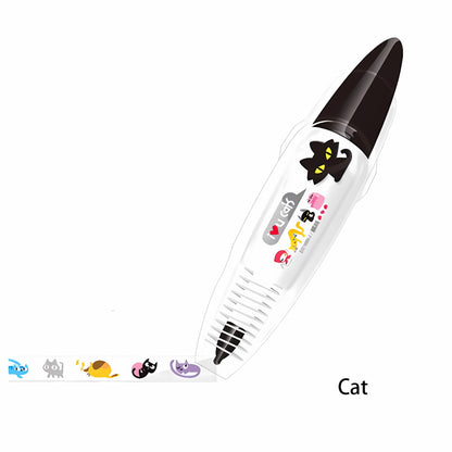 😍LAST DAY 70% OFF - Cute Animals Press Type Decorative Pen
