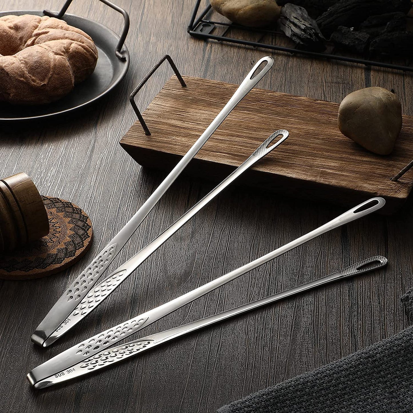 🔥LAST DAY 49% OFF🔥Stainless Steel Grill Tongs