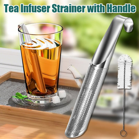 🎁2025 SALE-Tea Infuser Strainer with Handle