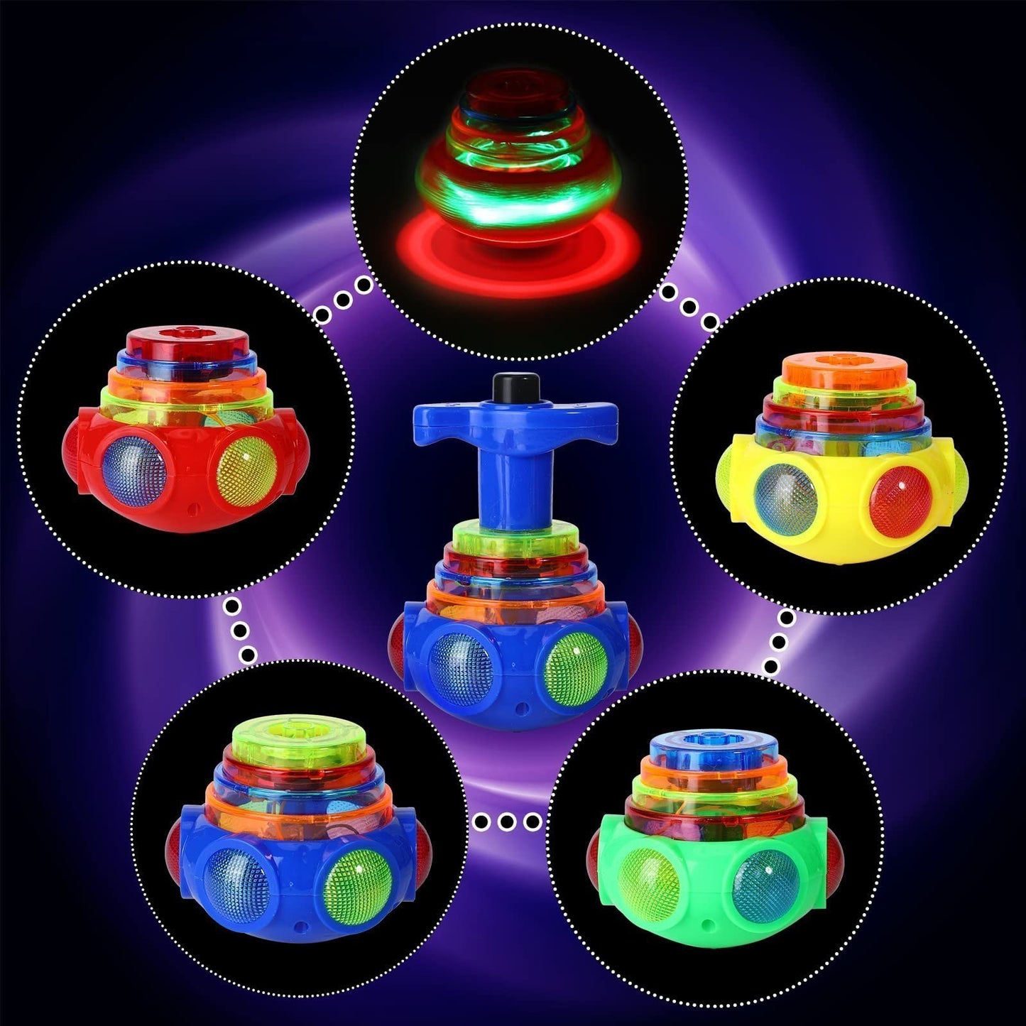 🔥BIG SALE - HALF PRICE🔥 Music Flashing Spinners Toy With Launcher