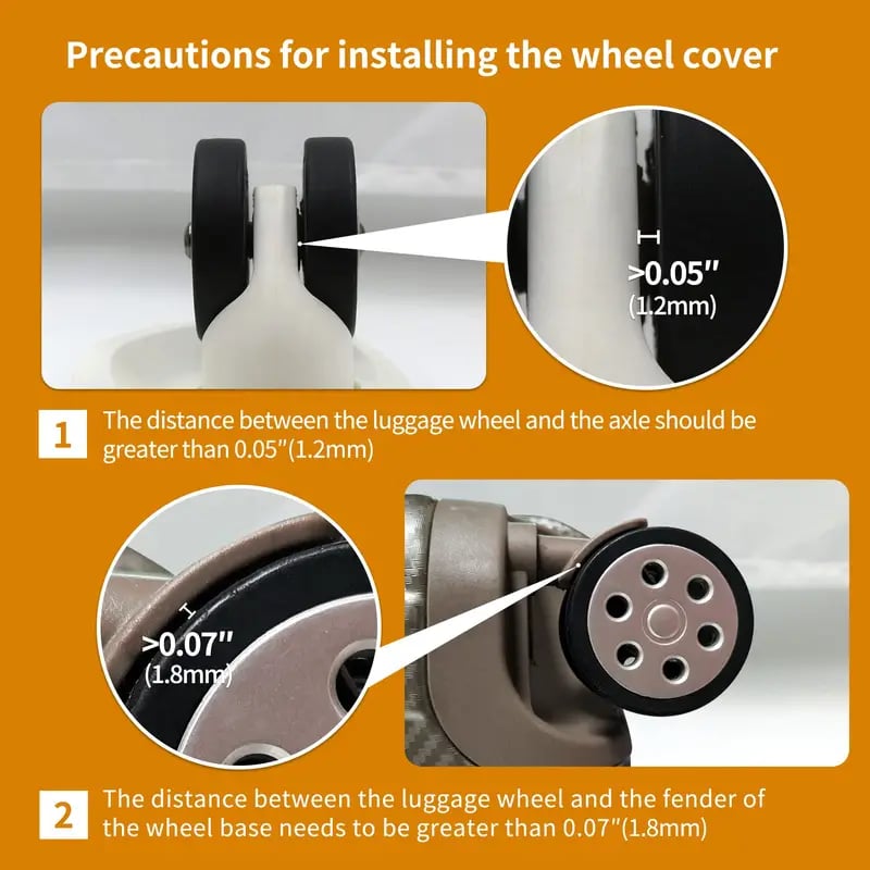 8 Pcs Luggage Compartment Wheel Protection Cover- Hot Sale🔥