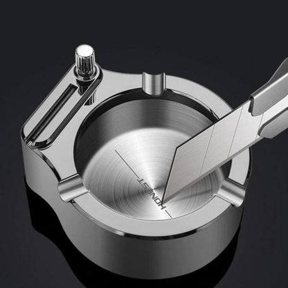 Retro Metal Ashtray Ten Thousand Match Lighter