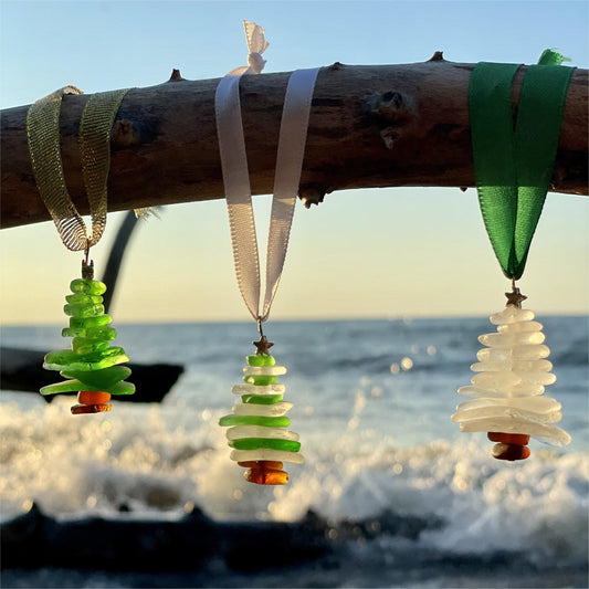 🔥LAST DAY 50% OFF - Lake Erie Sea Glass Christmas Tree Ornament