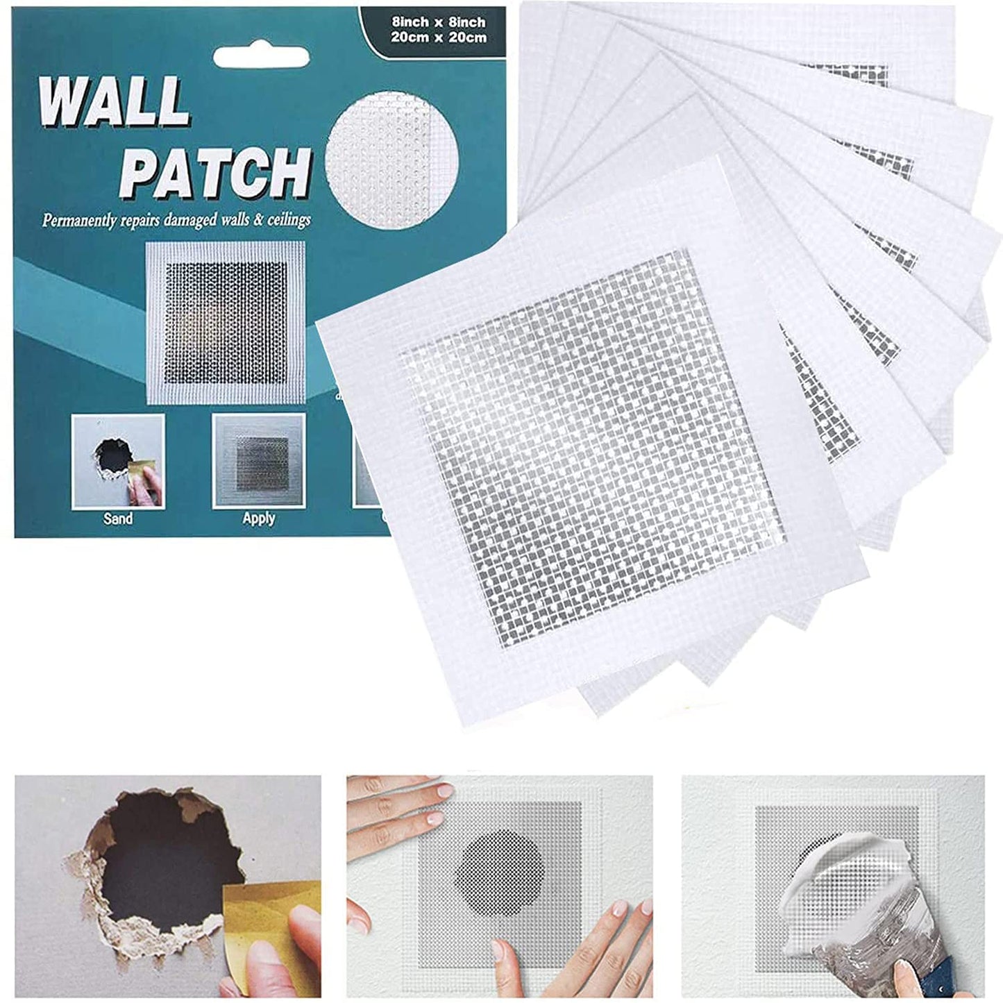 Aluminum Wall Repair Patch Kit(4/6/8 inch)