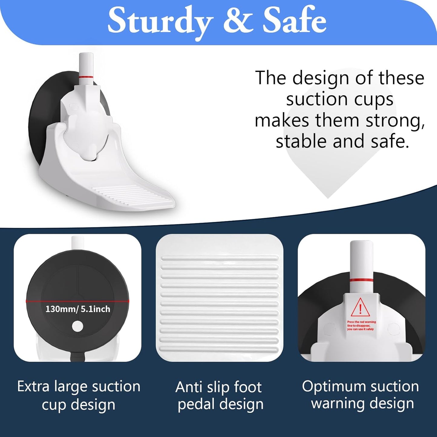 ✨Foot Stand for Inside Shower with Powerful Suction Cup✨