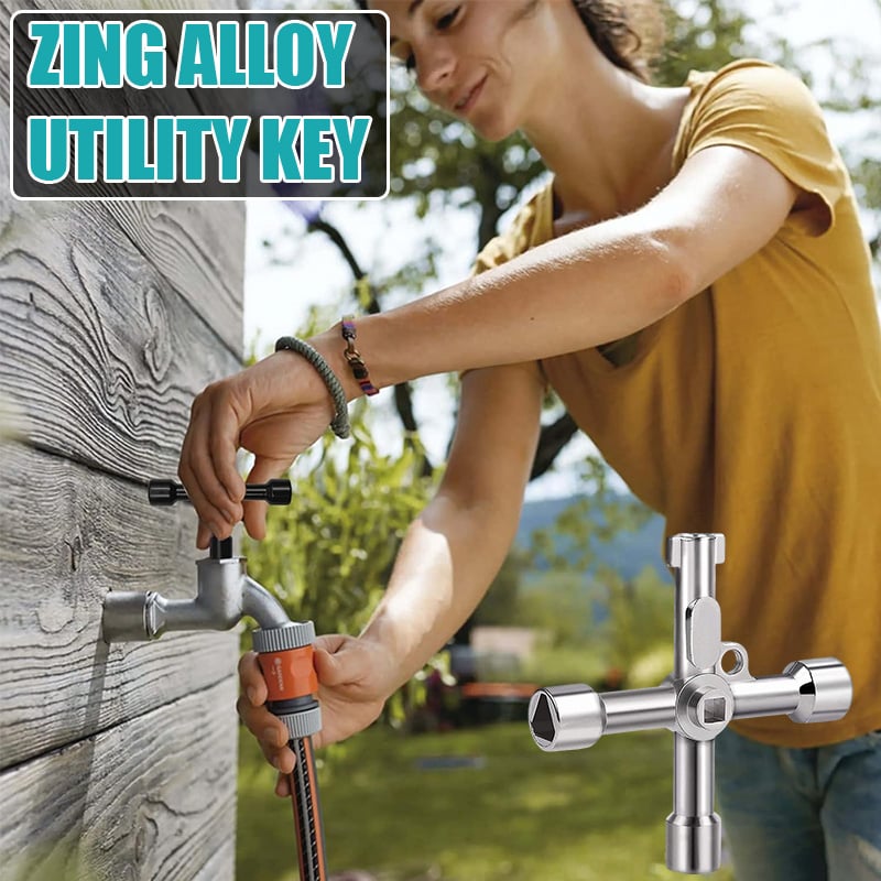 🎁2025 Hot Sale 49% OFF🔥- Zinc alloy tool key Multi-functional Water Key
