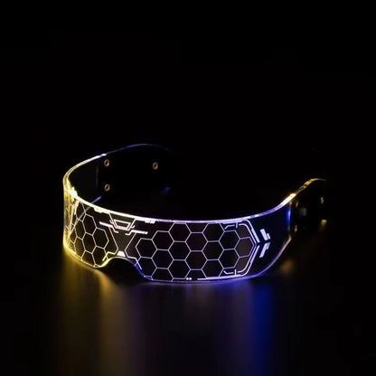 🔥Last Day 50% OFF🔥Cyberpunk Colorful Light Glasses - Buy 3 Free Shipping