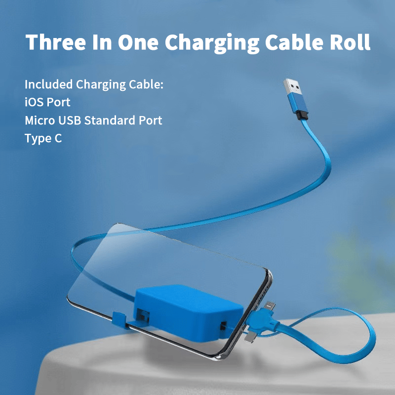 🔥Last Day 48% OFF🔥Three In One Charging Cable Roll - Buy 3 Free Shipping