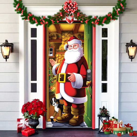 🎄12#🎄Santa's Christmas curtain