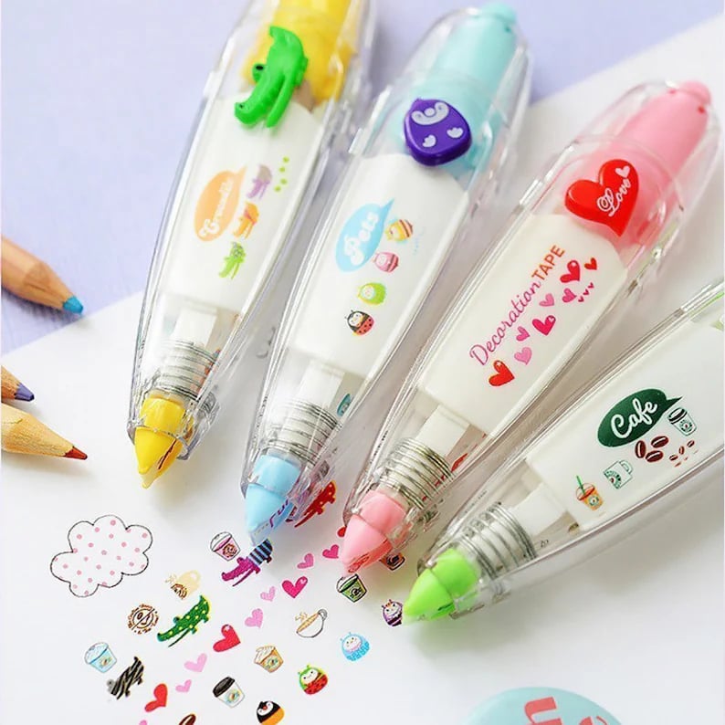 😍LAST DAY 70% OFF - Cute Animals Press Type Decorative Pen