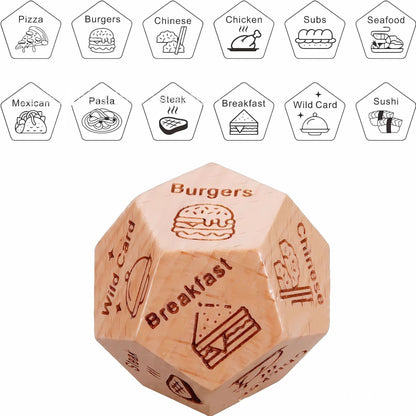 🔥LAST DAY 50% OFF🔥Funny 12-Sided Wood Decision Dice