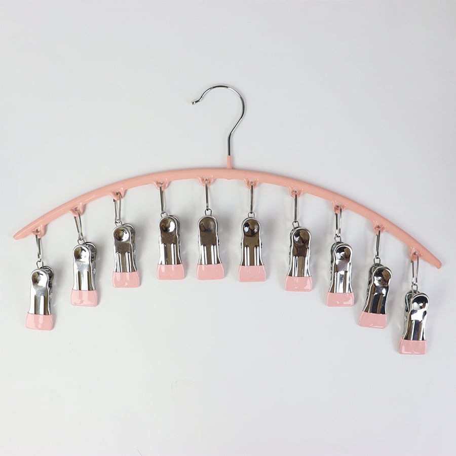 ❄️2025 Hot Sale 49% OFF-🐾Curved Design Hanger with 10 Clips