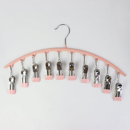 ❄️2025 Hot Sale 49% OFF-🐾Curved Design Hanger with 10 Clips